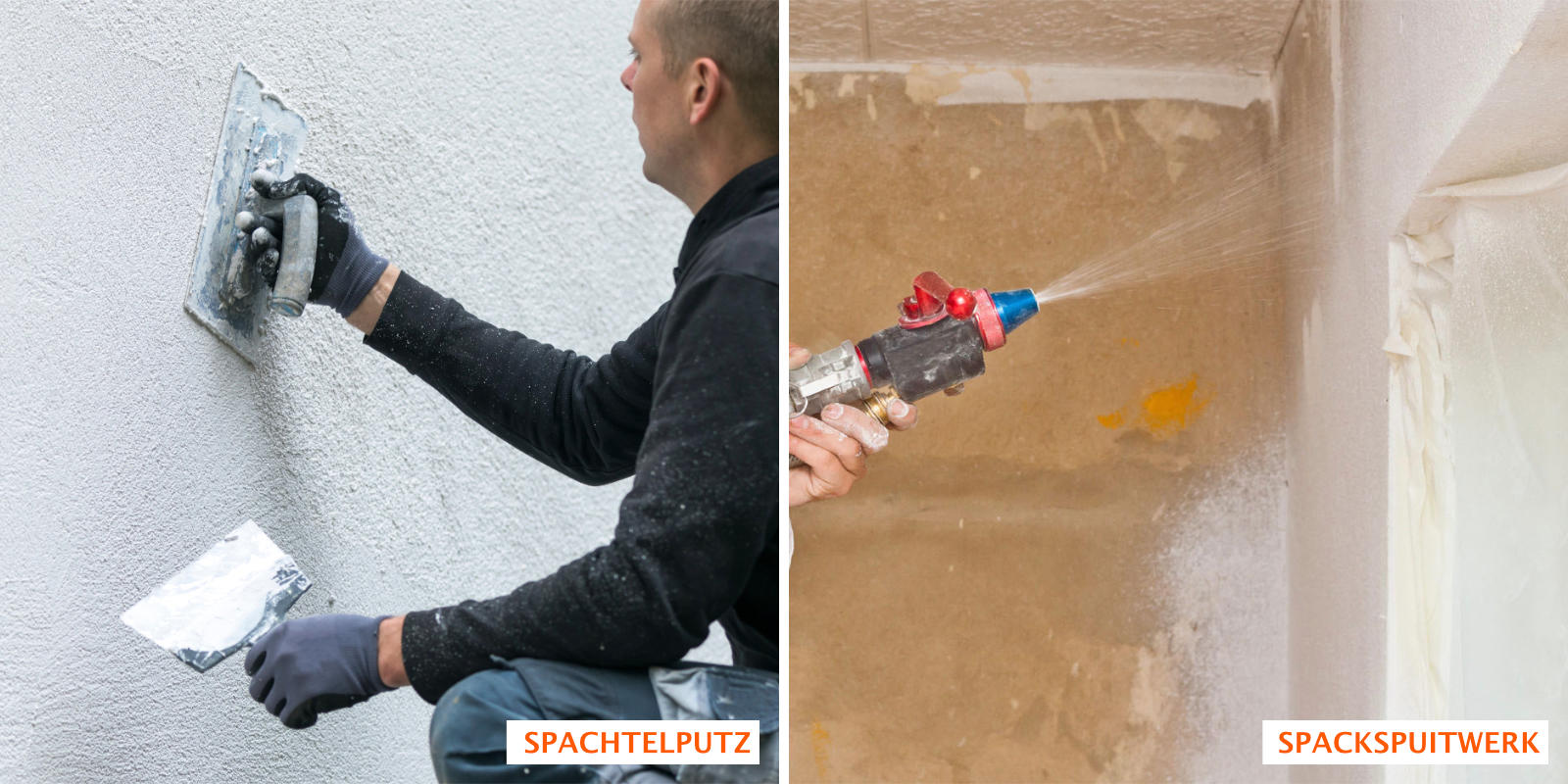 verschil spack en spachtelputz